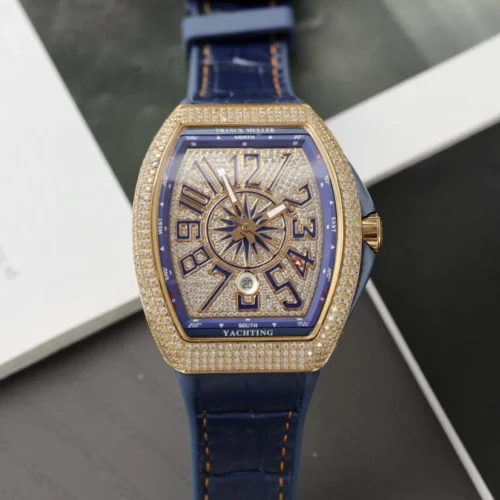 Franck Muller V45 Replica Watch Blue Dial ABF Factory 45mm
